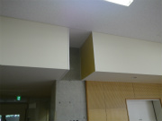 施工中(下がり天井へ場所確保)